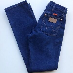 Wrangler vintage style blue western Straight Jeans